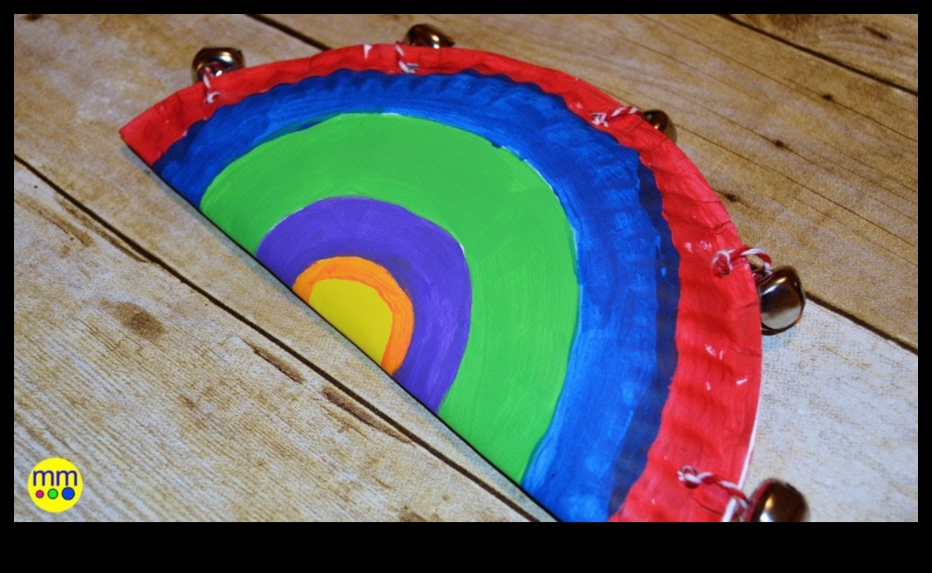 Tamburine cu plăci de hârtie pentru copii Crafty: Crearea de instrumente muzicale