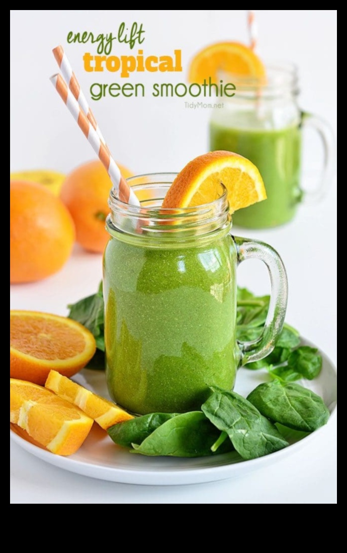 Verzi tropicale din mers: smoothie -uri verzi portabile pentru stiluri de viață ocupate