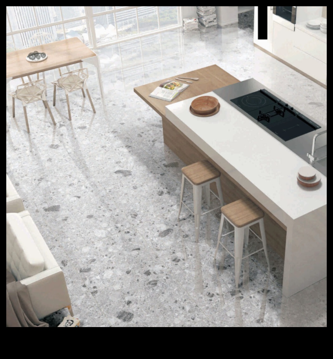 Moduri elegante de a folosi terrazzo în decorul modern