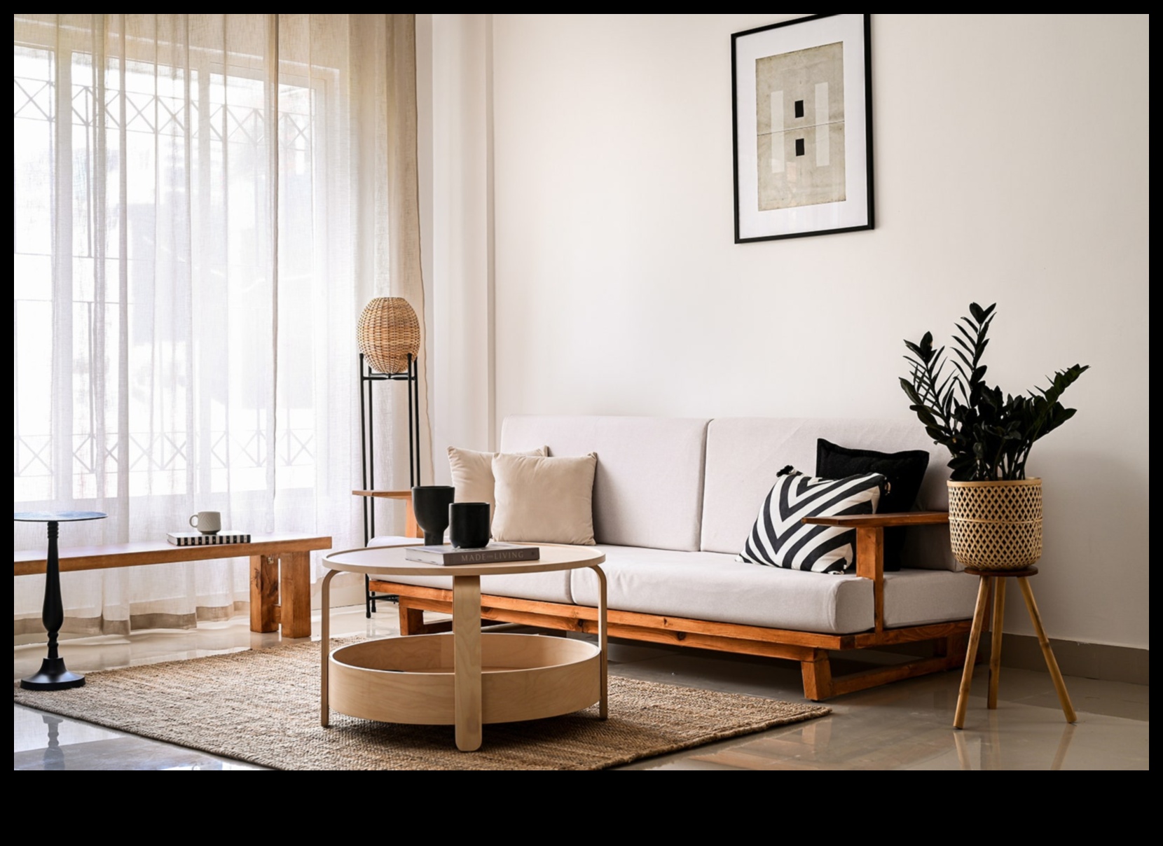 Cum se realizează un decor modern de living japonez pentru Zen Serenity folosind idei de decor?