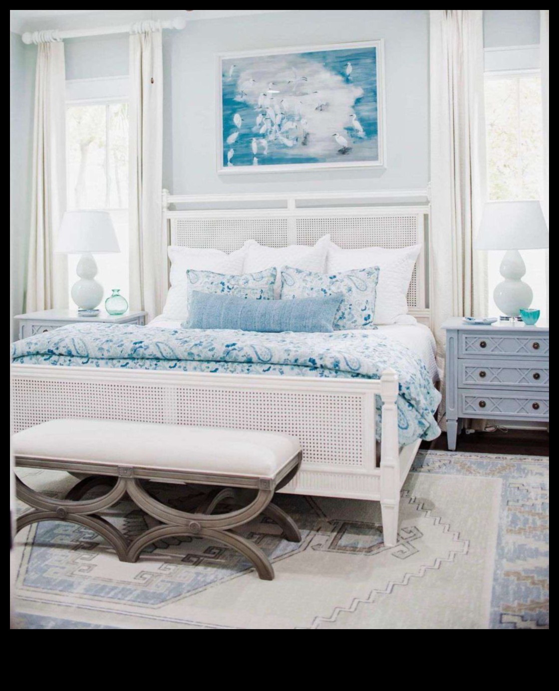 Cum creez un decor de dormitor de coastă pentru o retragere relaxantă pe plajă?