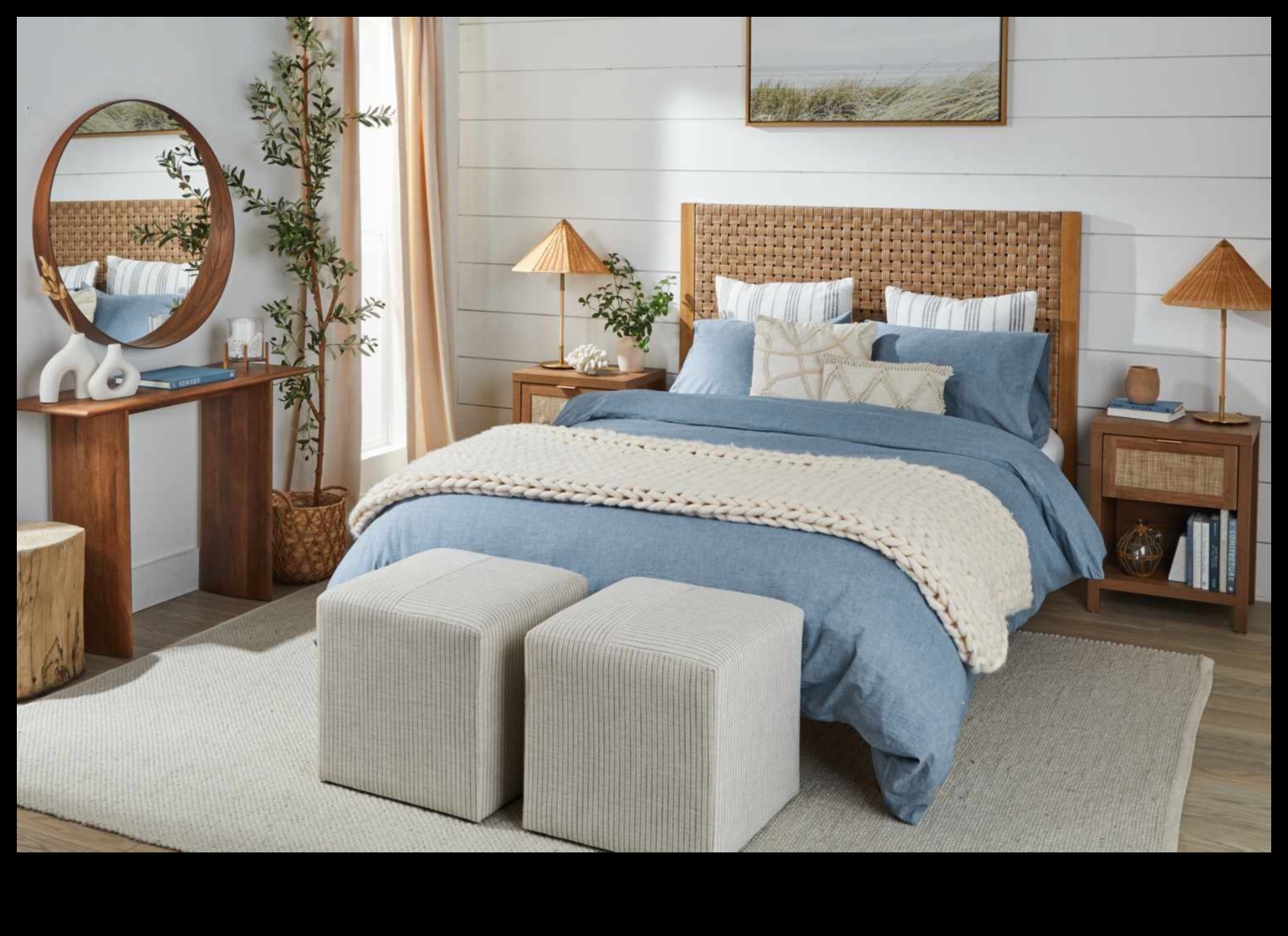 Cum creez un decor de dormitor de coastă pentru o retragere relaxantă pe plajă?