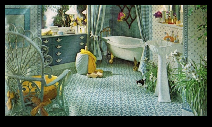 Idei de decor pentru baie inspirate vintage