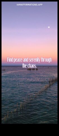 Găsind seninătate în haos